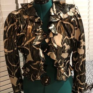 Elegant Black and Gold Women's blouse/jacket